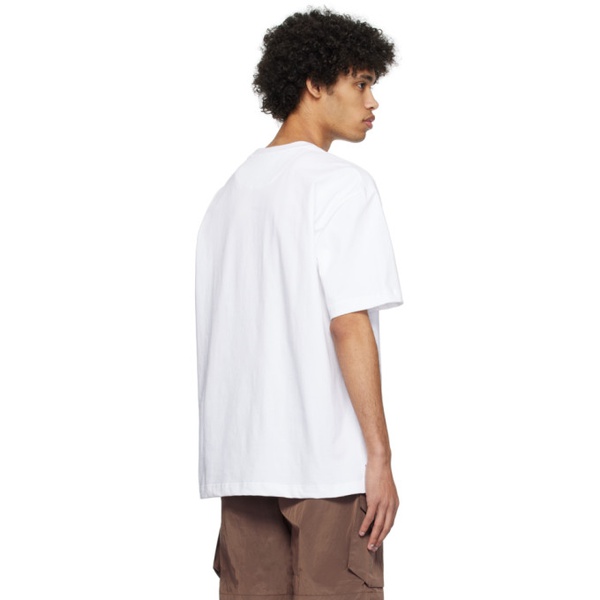  솔리드 옴므 Solid Homme White Pocket T-Shirt 241221M213008