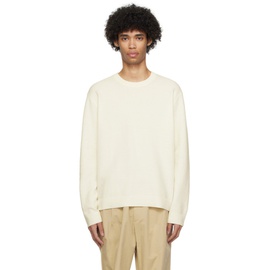 솔리드 옴므 Solid Homme 오프화이트 Off-White Crewneck Sweater 241221M201000