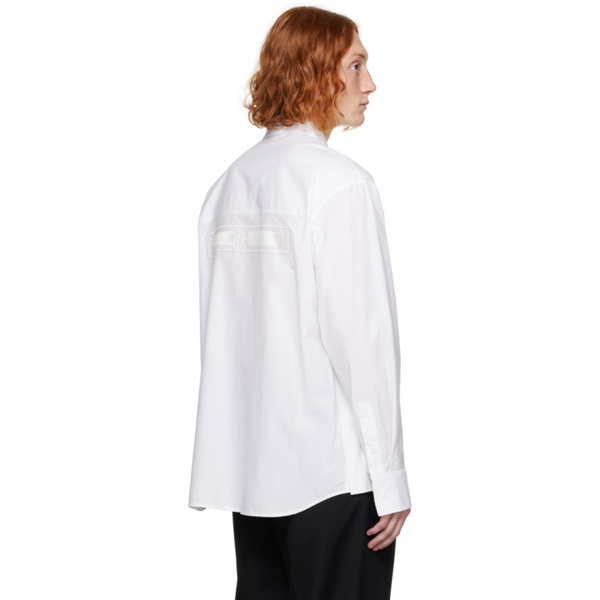  솔리드 옴므 Solid Homme White Embroidered Shirt 232221M192007