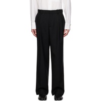 솔리드 옴므 Solid Homme Black Pinched Seams Trousers 232221M191011