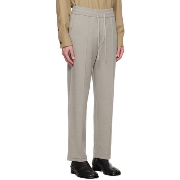  솔리드 옴므 Solid Homme Gray Pintuck Sweatpants 232877M190001