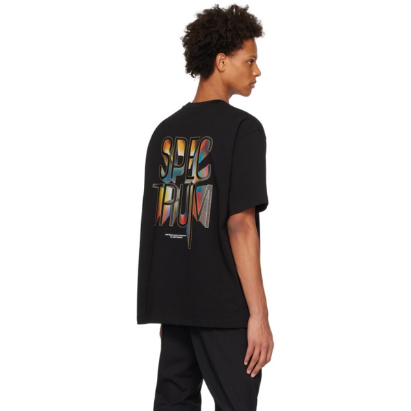  솔리드 옴므 Solid Homme Black Graphic T-Shirt 231221M213016