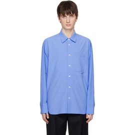 솔리드 옴므 Solid Homme Blue Embrodiered Shirt 231221M192002