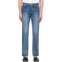 솔리드 옴므 Solid Homme Blue Straight Jeans 231221M186004