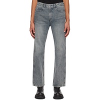 솔리드 옴므 Solid Homme Gray Straight Washed Jeans 231221M186001