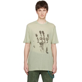 송 포 더 뮤트 Song for the Mute Green 1999 Hand T-Shirt 231699M213007