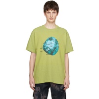 송 포 더 뮤트 Song for the Mute Green Printed T-Shirt 231699M213013