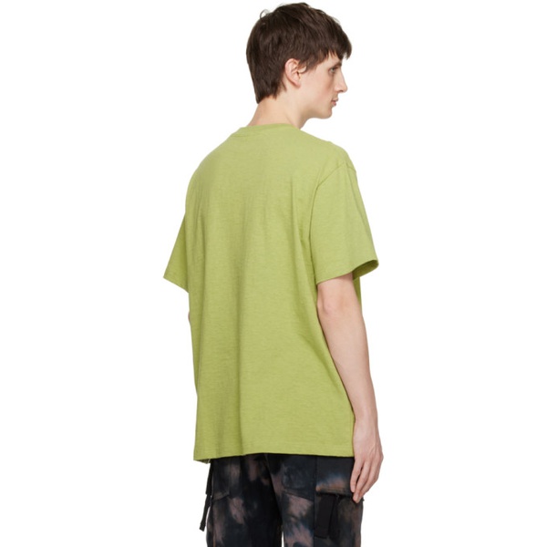  송 포 더 뮤트 Song for the Mute Green Printed T-Shirt 231699M213013