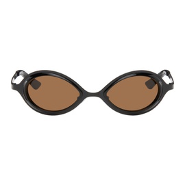 송 포 더 뮤트 Song for the Mute SSENSE Exclusive Black the Goggle Sunglasses 242699F005002