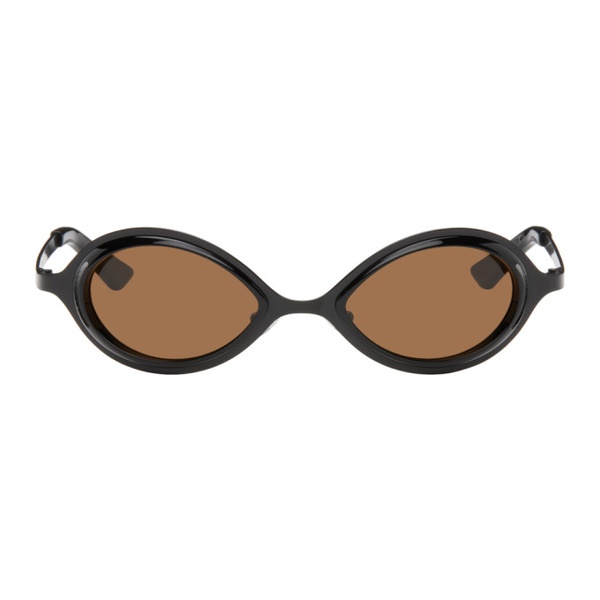  송 포 더 뮤트 Song for the Mute SSENSE Exclusive Black the Goggle Sunglasses 242699M134001
