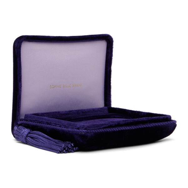  소피 빌리 브라헤 Sophie Bille Brahe SSENSE Exclusive Purple Velvet Jewelry Box 241686F045005