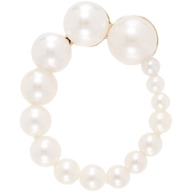 소피 빌리 브라헤 Sophie Bille Brahe White Petite Embrassee Perle Single Earring 242686F009016