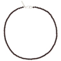 소피 부하이 Sophie Buhai Brown Garnet Petite Boule Necklace 241942F023029