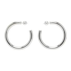 소피 부하이 Sophie Buhai Silver Medium Everyday Hoop Earrings 241942F022019