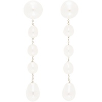 소피 부하이 Sophie Buhai White Small Passante Earrings 241942F009002