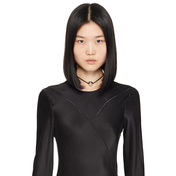  소피 부하이 Sophie Buhai Black Large Sigrid Choker 241942F010004