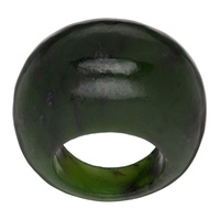 소피 부하이 Sophie Buhai Green Medium Jade Donut Ring 241942F011002
