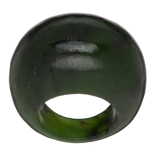  소피 부하이 Sophie Buhai Green Medium Jade Donut Ring 241942F011002