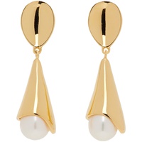 소피 부하이 Sophie Buhai Gold Pearl Anna Earrings 242942F009030