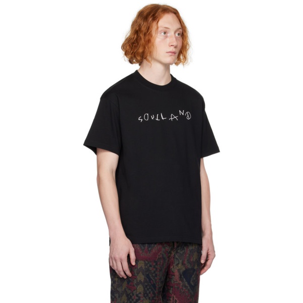  소울랜드 Soulland Black Kai T-Shirt 232621M213002