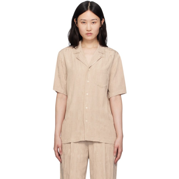  소울랜드 Soulland Beige Orson Shirt 241621F109002