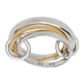 스피넬리 킬콜린 Spinelli Kilcollin Silver & Gold Amaryllis Ring 241558M147006