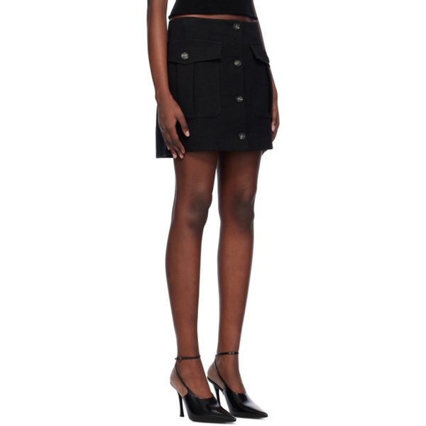  스포트막스 Sportmax Black Derna Miniskirt 232301F090003
