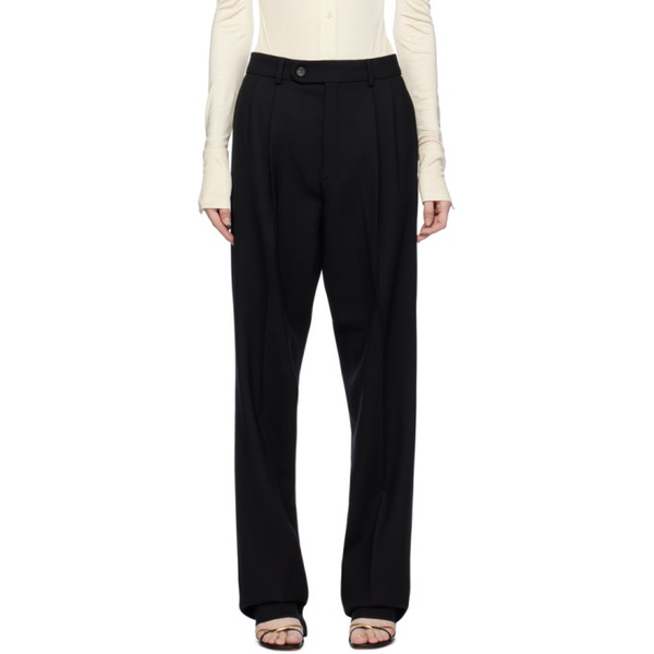  스포트막스 Sportmax Black Summer Trousers 232301F087013