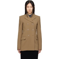 스포트막스 Sportmax Brown Sabbia Blazer 222301F057003