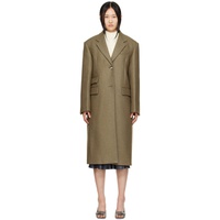 스포트막스 Sportmax Green Big Coat 222301F059005