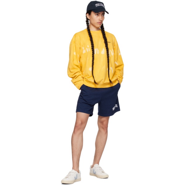  스포티 앤 리치 Sporty & Rich Yellow Serif Sweatshirt 232446M204003