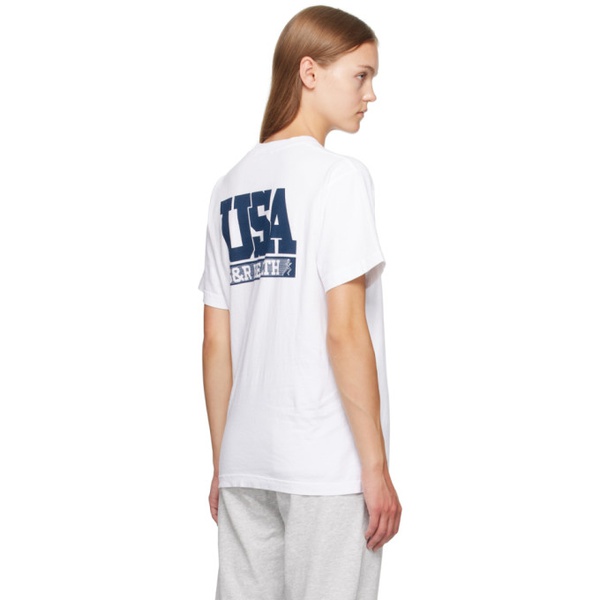  스포티 앤 리치 Sporty & Rich White Team USA T-Shirt 232446F110010