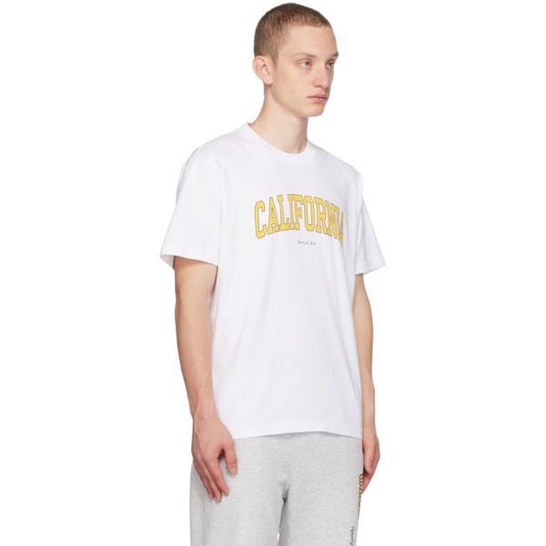  스포티 앤 리치 Sporty & Rich White California T-Shirt 241446M213000