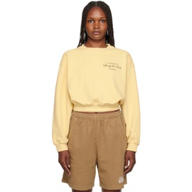 스포티 앤 리치 Sporty & Rich Yellow Script Sweatshirt 231446F098018