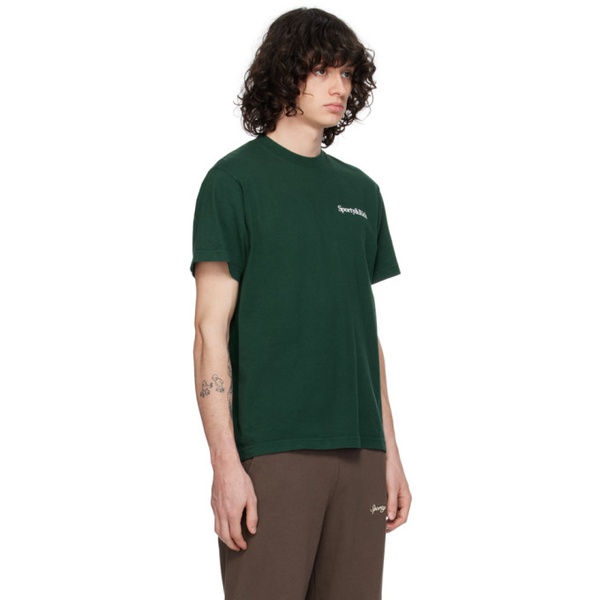  스포티 앤 리치 Sporty & Rich Green New Health T-Shirt 241446M213006