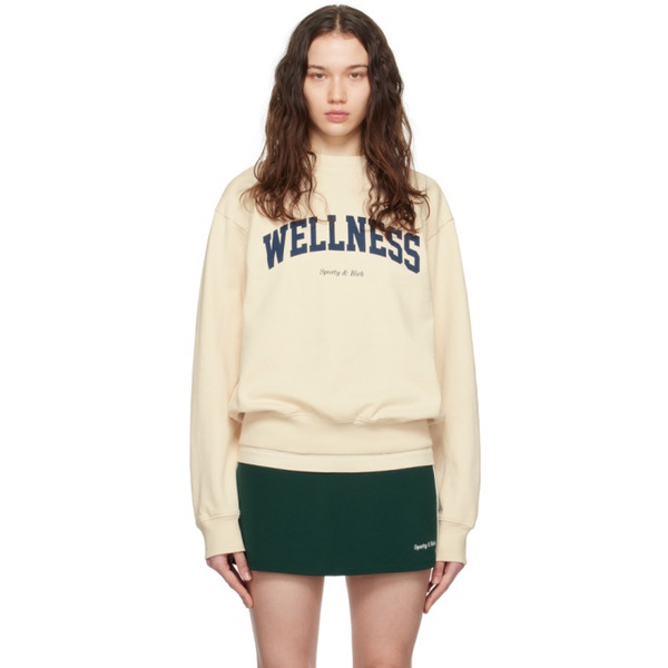  스포티 앤 리치 Sporty & Rich 오프화이트 Off-White Wellness Sweatshirt 241446F096008