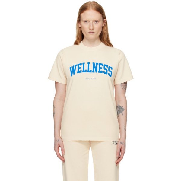  스포티 앤 리치 Sporty & Rich 오프화이트 Off-White Wellness Ivy T-Shirt 241446F110002