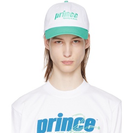 스포티 앤 리치 Sporty & Rich White & Green Prince Sporty Cap 241446M139013