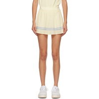 스포티 앤 리치 Sporty & Rich 오프화이트 Off-White Pleated Miniskirt 232446F090000