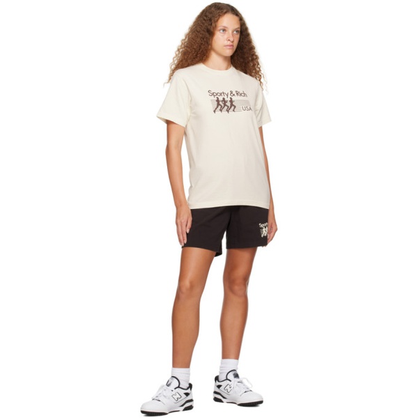  스포티 앤 리치 Sporty & Rich SSENSE Exclusive 오프화이트 Off-White T-Shirt 231446F110049