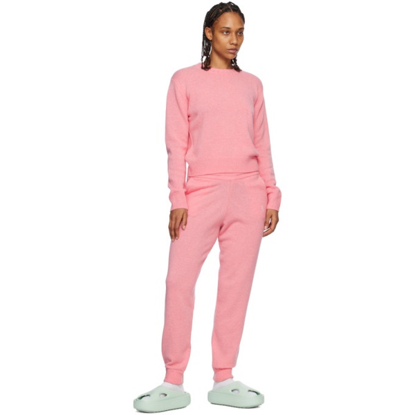  스포티 앤 리치 Sporty & Rich Pink Embroidered Sweatpants 231446F086005