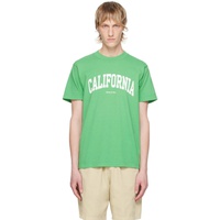 스포티 앤 리치 Sporty & Rich Green California T-Shirt 241446M213018
