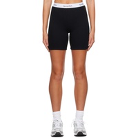 스포티 앤 리치 Sporty & Rich Black Serif Shorts 231446F088035