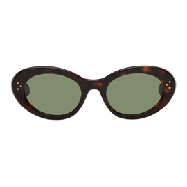 스포티 앤 리치 Sporty & Rich Tortoiseshell Frame N.05 Sunglasses 242446F005001