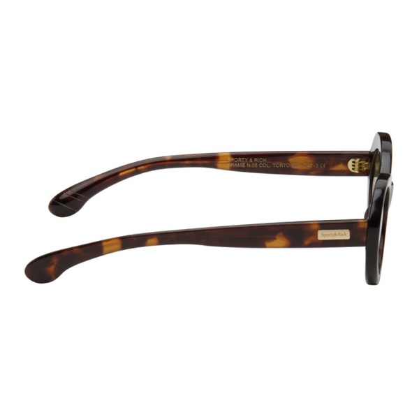  스포티 앤 리치 Sporty & Rich Tortoiseshell Frame N.05 Sunglasses 242446F005001