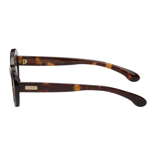  스포티 앤 리치 Sporty & Rich Tortoiseshell Frame N.05 Sunglasses 242446F005001