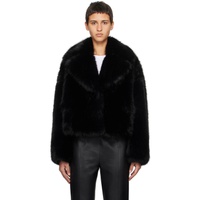 스탠드 스튜디오 Stand Studio Black Samara Faux-Fur Jacket 241321F063003