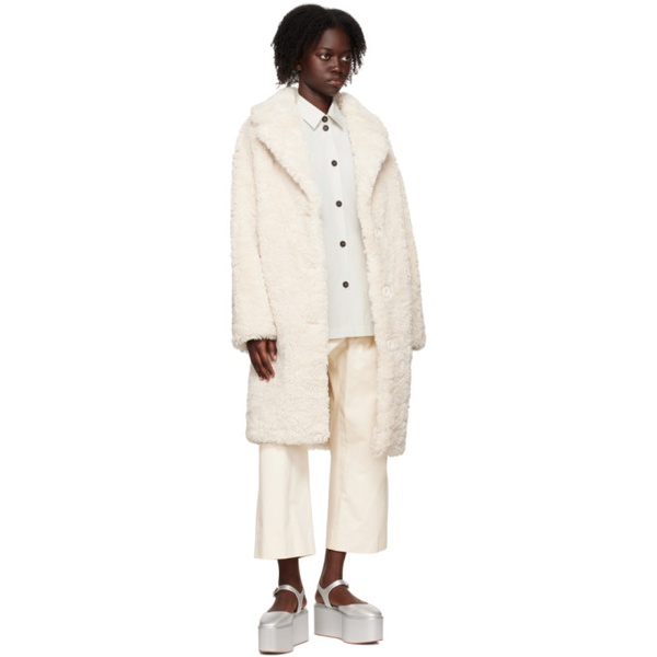  스탠드 스튜디오 Stand Studio 오프화이트 Off-White Anika Faux-Fur Coat 222321F059010