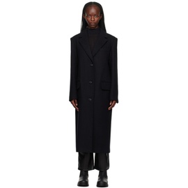 스탠드 스튜디오 Stand Studio Black Savile Coat 232321F059005