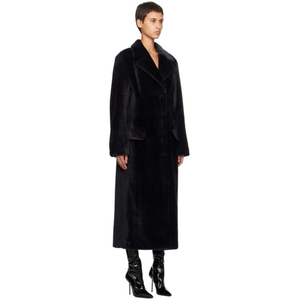  스탠드 스튜디오 Stand Studio Black Izzy Faux-Fur Coat 241321F059000